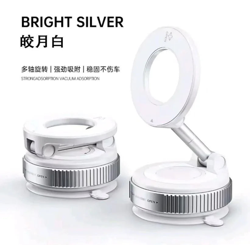 Vacuum Magnet Car Bracket Upgraded Version Multi-angles Adjustment Strong Magnetic Suck Foldable Car Navigation Phone Holder