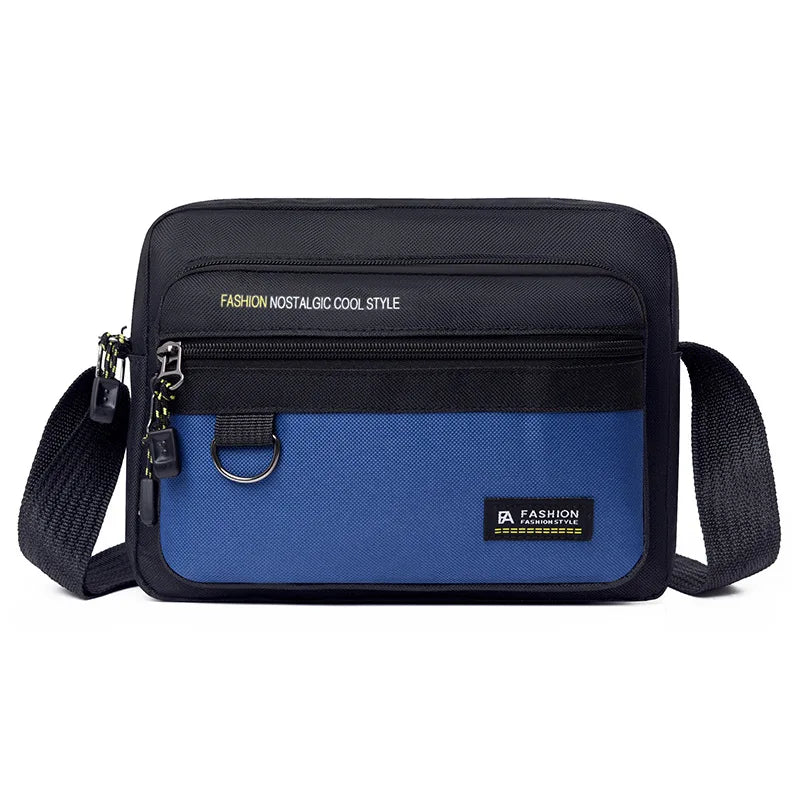 Multi-pockets Men's Business Bag Work Travel Canvas Crossbody Bag New Men's Shoulder Bag Waterproof Large Capacity for Male