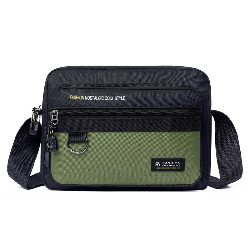 Multi-pockets Men's Business Bag Work Travel Canvas Crossbody Bag New Men's Shoulder Bag Waterproof Large Capacity for Male