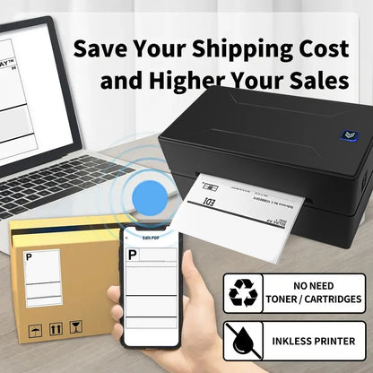Marklife Thermal Printer D100 Bluetooth Inkless Printer Maker Compatible With Mac iOS Windows For School Office Small Business