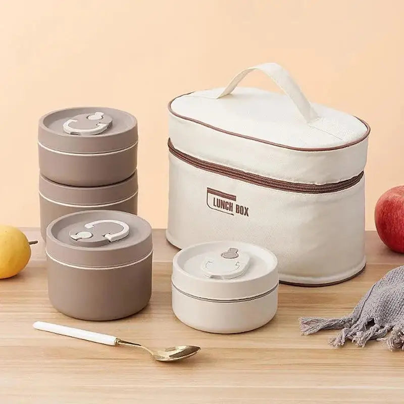 Portable Insulated Lunch Box Storage Bag Waterproof Bento Bags Large Capacity Dustproof Food Thermal Bag For Students