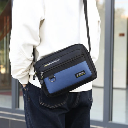 Multi-pockets Men's Business Bag Work Travel Canvas Crossbody Bag New Men's Shoulder Bag Waterproof Large Capacity for Male