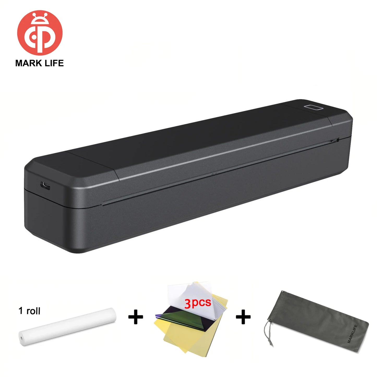 Marklife Portable A4 Thermal Printer Multifunctional Tattoo Document Printer Bluetooth-compatible HD Printing Tattoo Machine