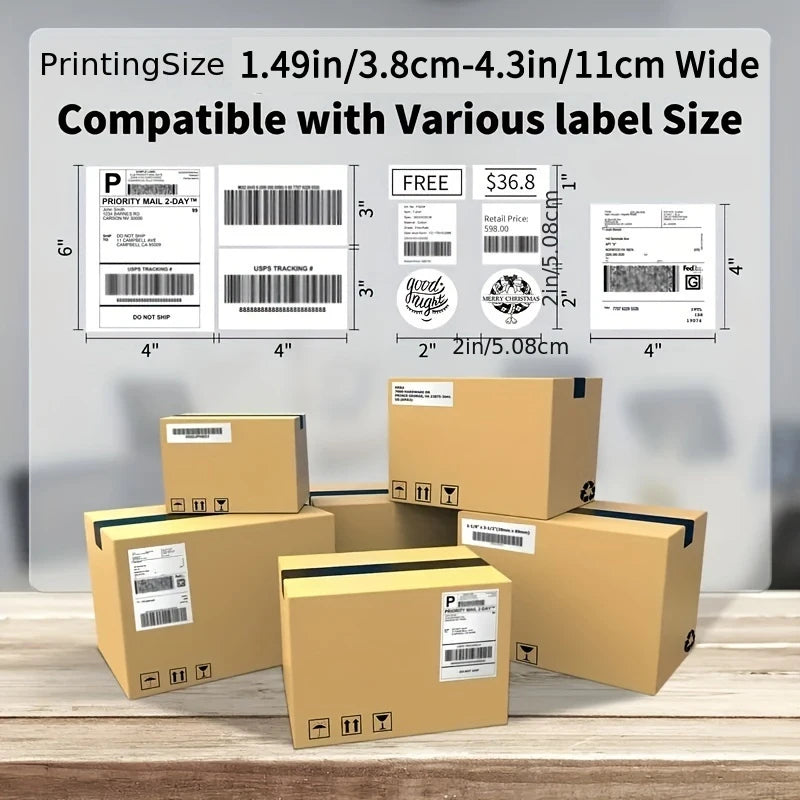 Marklife Thermal Printer D100 Bluetooth Inkless Printer Maker Compatible With Mac iOS Windows For School Office Small Business