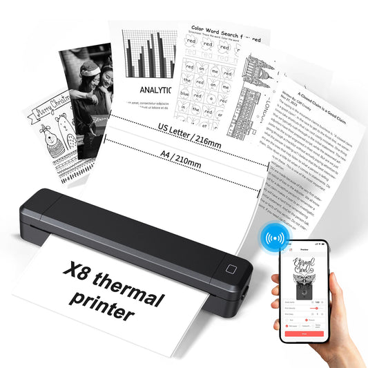 Marklife Portable A4 Thermal Printer Multifunctional Tattoo Document Printer Bluetooth-compatible HD Printing Tattoo Machine