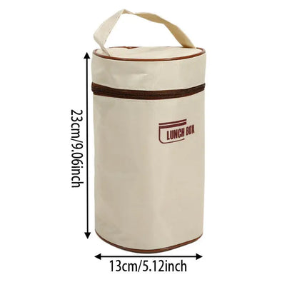 Portable Insulated Lunch Box Storage Bag Waterproof Bento Bags Large Capacity Dustproof Food Thermal Bag For Students