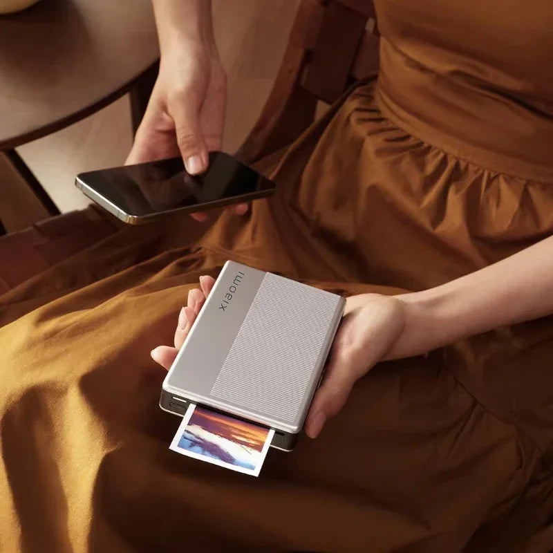 Xiaomi Pocket Photo Printer 1s Wireless Bluetooth Thermal Print ZINK Inkless Technology Xiaomi App Portable Photo Printing