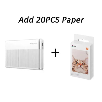 Xiaomi Pocket Photo Printer 1s Wireless Bluetooth Thermal Print ZINK Inkless Technology Xiaomi App Portable Photo Printing