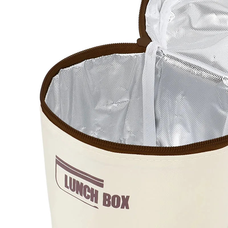 Portable Insulated Lunch Box Storage Bag Waterproof Bento Bags Large Capacity Dustproof Food Thermal Bag For Students