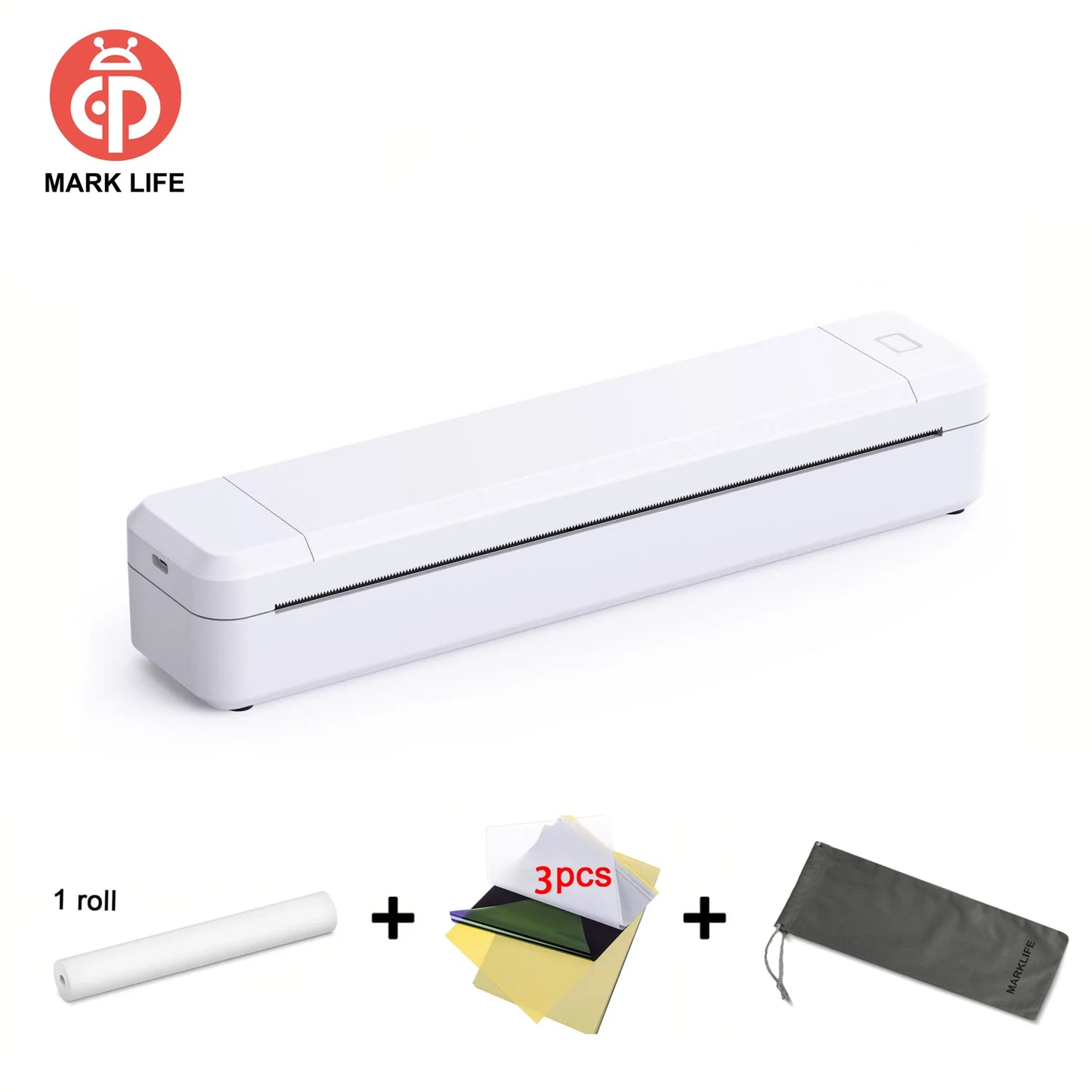 Marklife Portable A4 Thermal Printer Multifunctional Tattoo Document Printer Bluetooth-compatible HD Printing Tattoo Machine