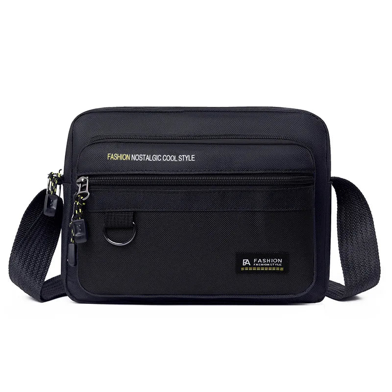 Multi-pockets Men's Business Bag Work Travel Canvas Crossbody Bag New Men's Shoulder Bag Waterproof Large Capacity for Male