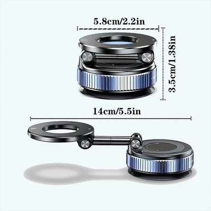 Vacuum Magnet Car Bracket Upgraded Version Multi-angles Adjustment Strong Magnetic Suck Foldable Car Navigation Phone Holder